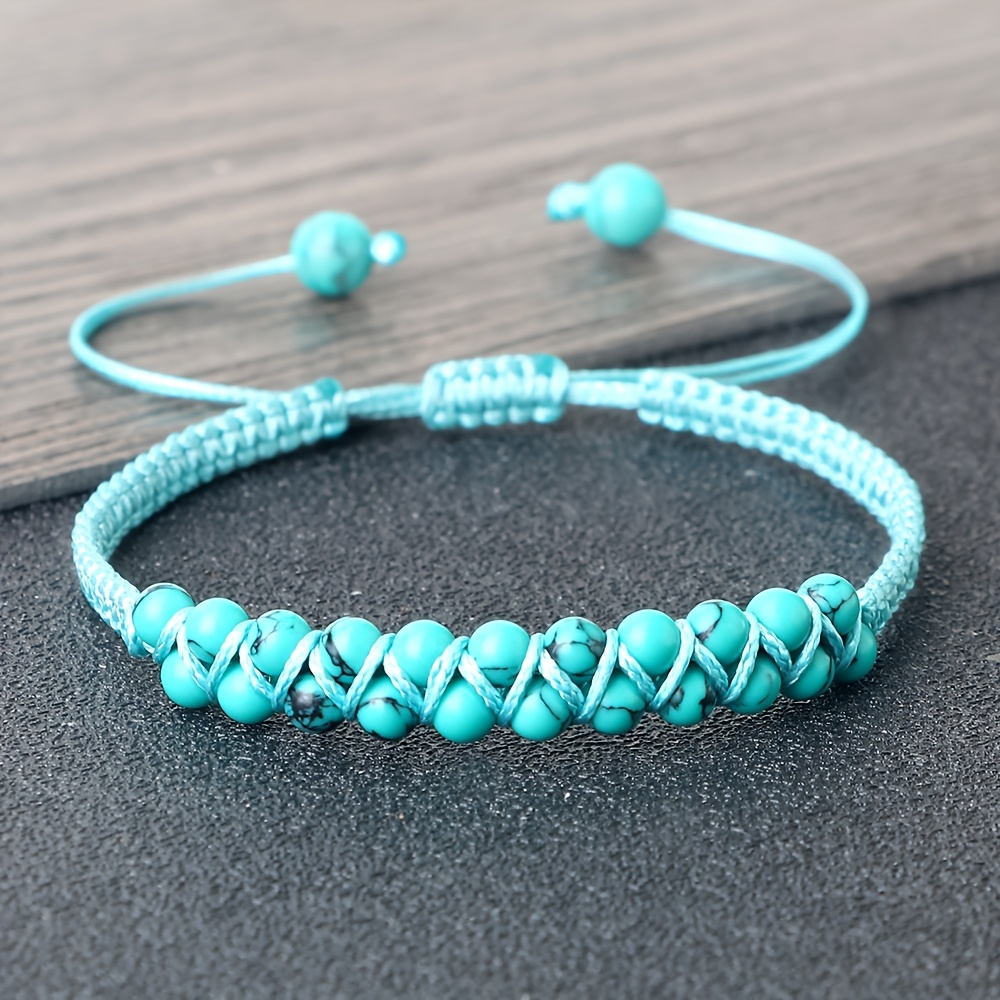 Bohemian Retro Woven Bead Friendship Bracelet, Adjustable